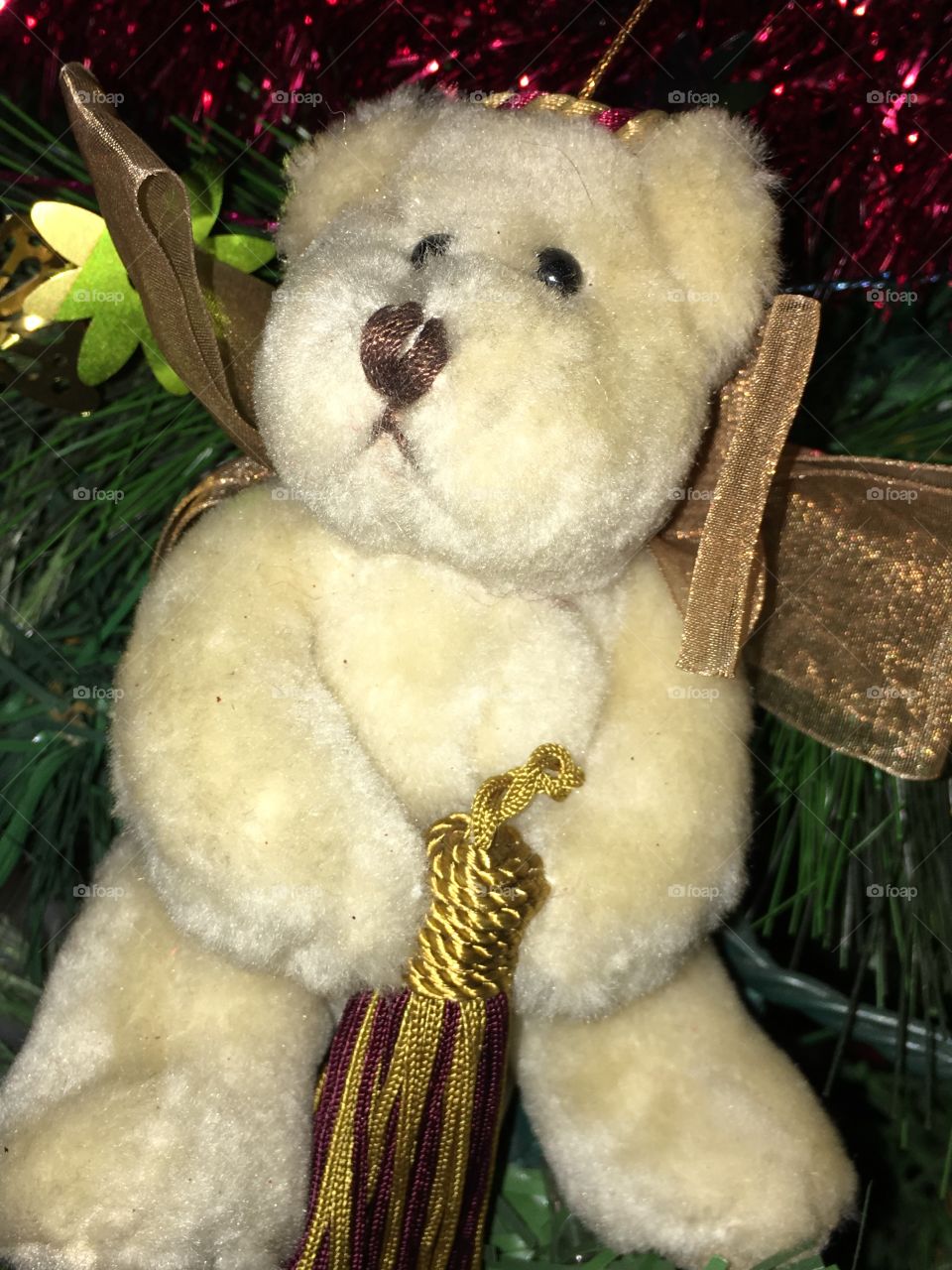 Teddy bear ornament