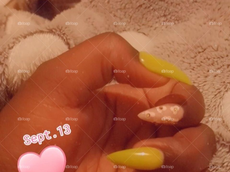 Simple Nails 💅 done by me, even though I'm a man 😁