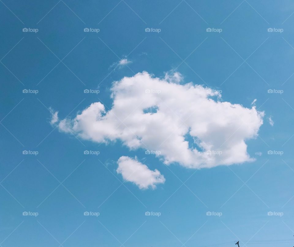 Face in the cloud.