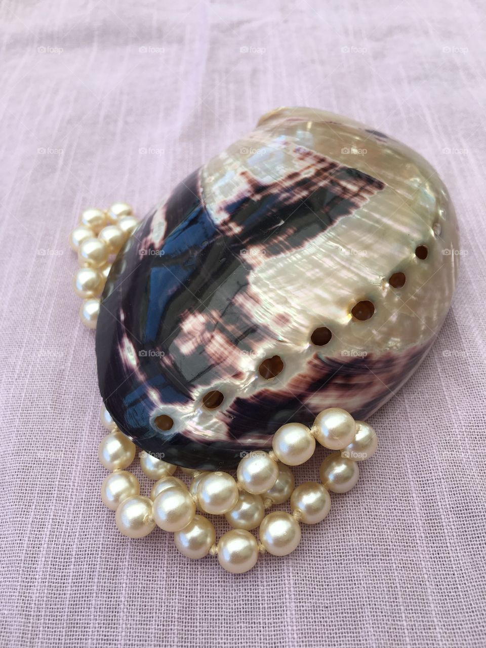 Shell and pearls