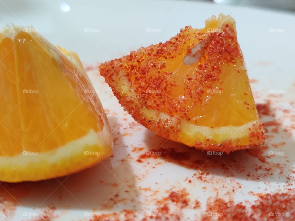 orange with spice