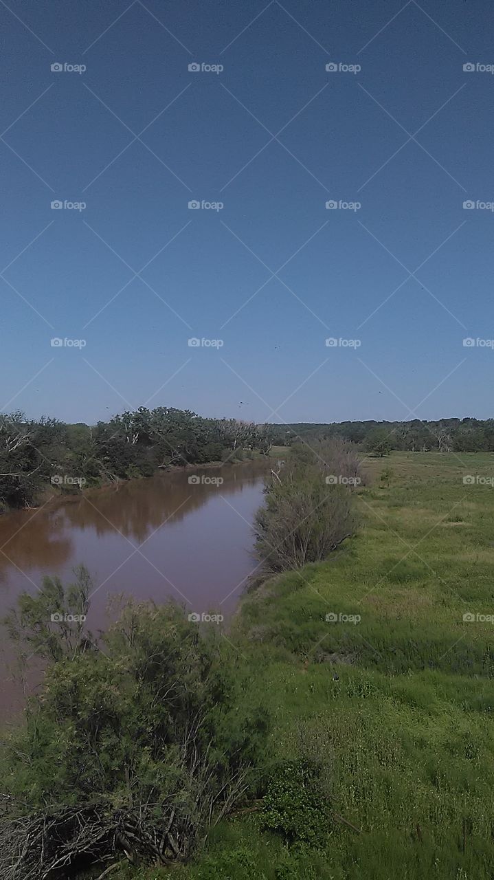 Brazos river. stopped on the bridge to see this beautiful river