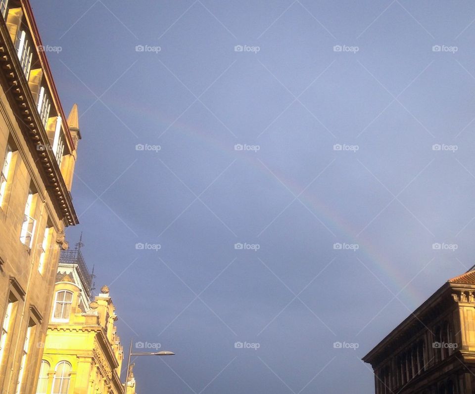 Rainbow over Edinburgh