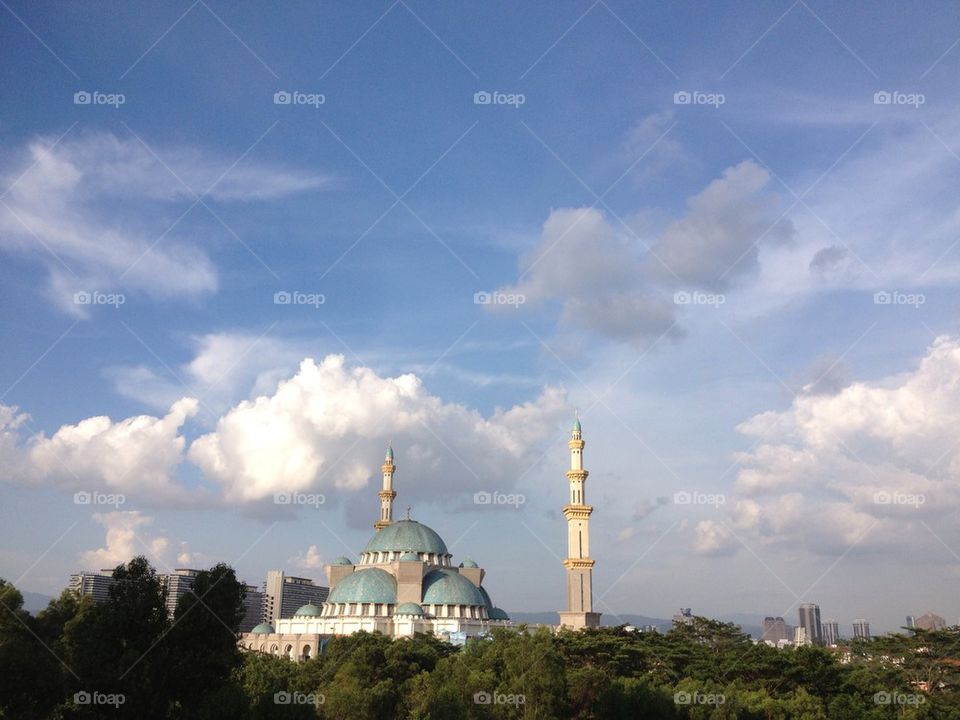 The Federal Territory Mosque, Kuala Lumpur Malaysia