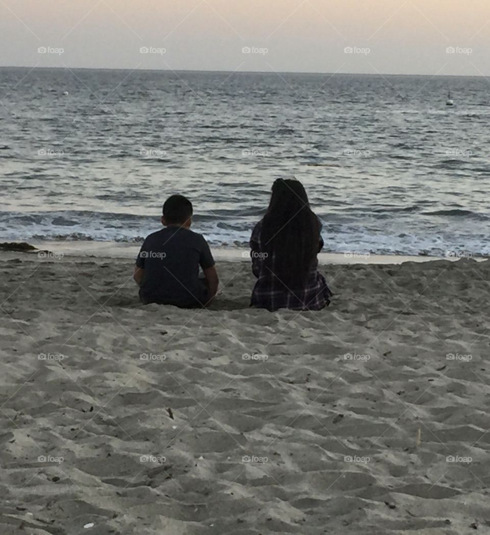 Pensive, Brother Sister, Atlantic Ocean, The Ocean, Sand, Love, Brother Sister Love