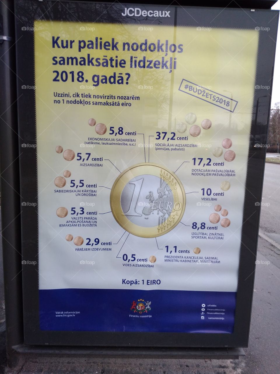 Euro coin banner ad
