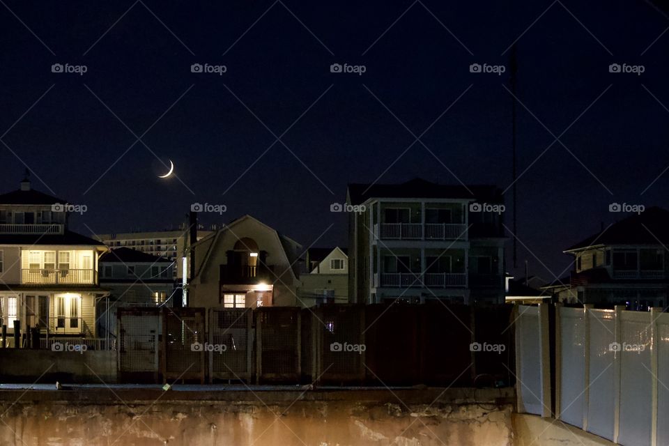 Moonlit. This shot was taken by trial and error...set it to about a 1.5 sec shutter speed and sat my camera atop my car to steady it.