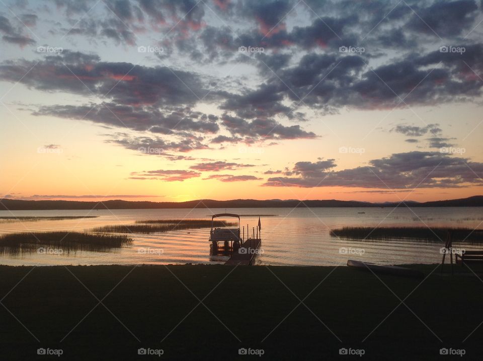 Endless summer on a Maine pond. 