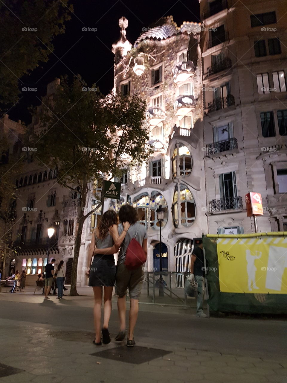 gaudi barcelona street love and romance