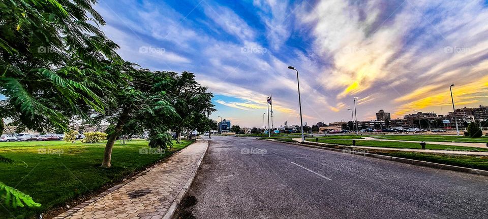 cloudy day at winter