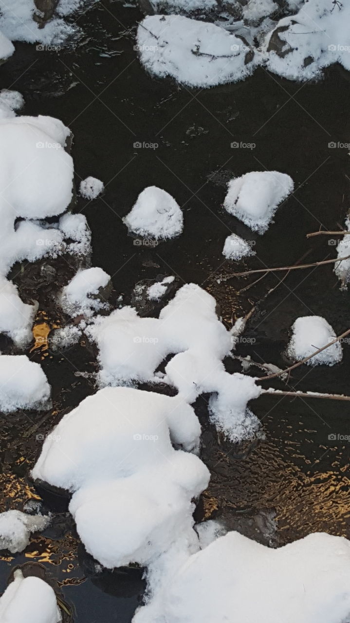 ICE snow and water