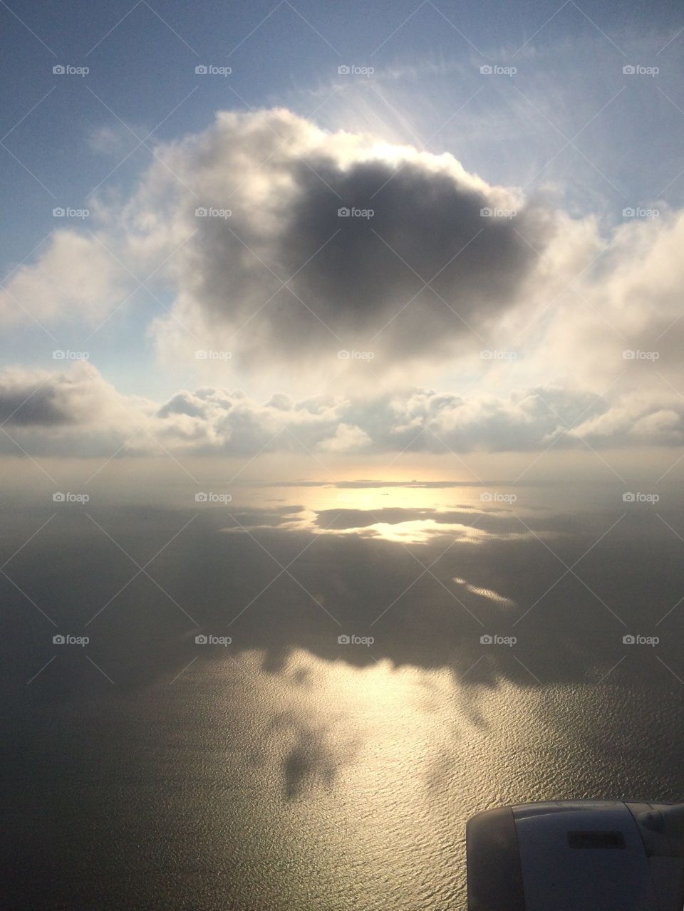 grey clouds over Mediterranean Sea 