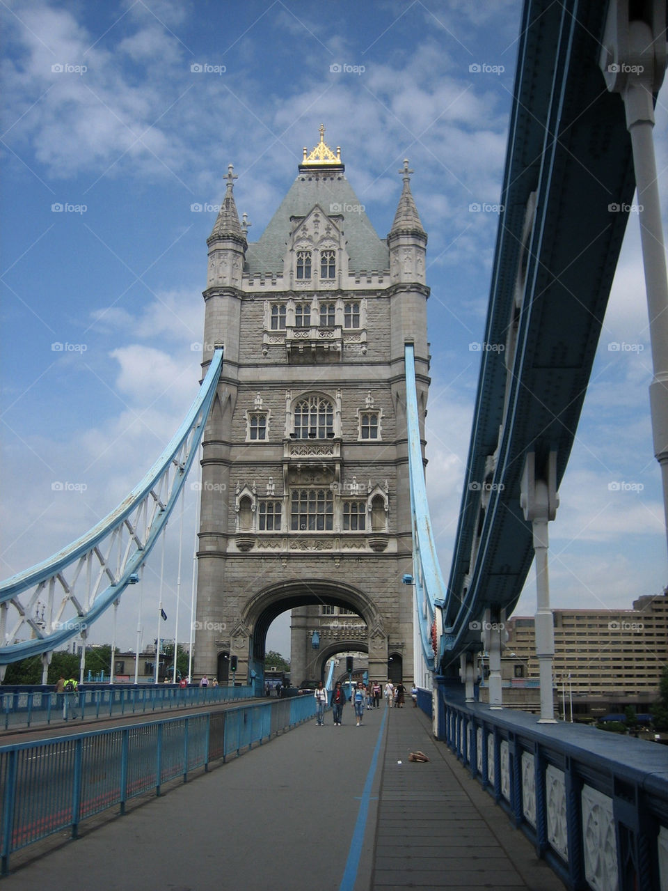 sky blue london bridge by nyboda