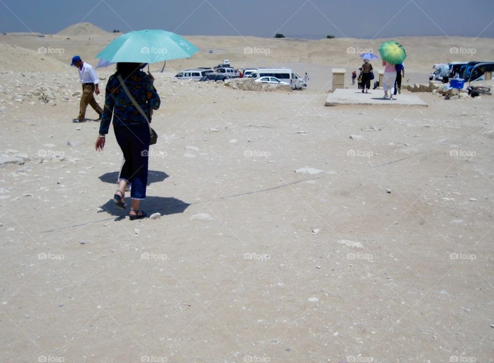 Cairo Egypt. Parking for Pyramids