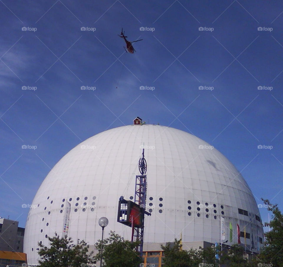 stockholm cabin helicopter arena by MagnusPm