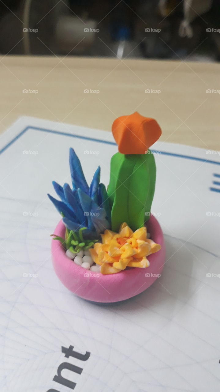 Flower clay