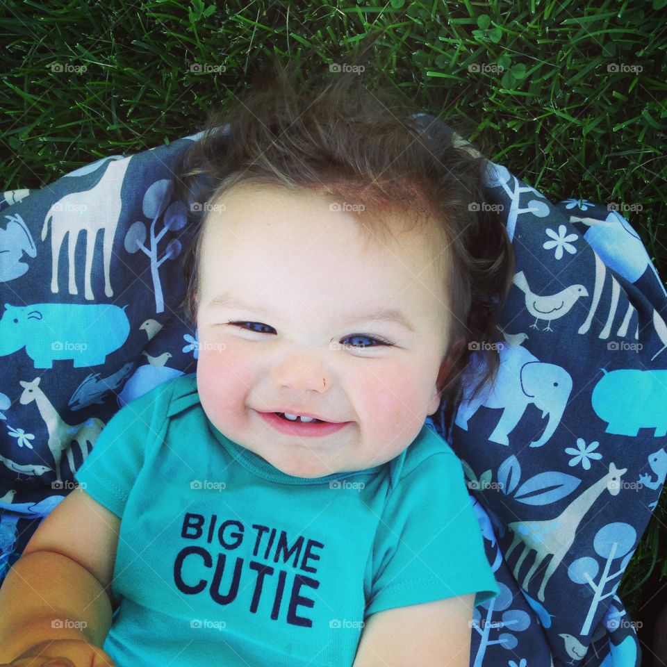 Close-up of small sweet baby boy