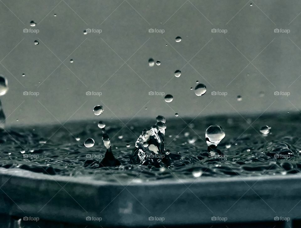 water  splash- separate drops