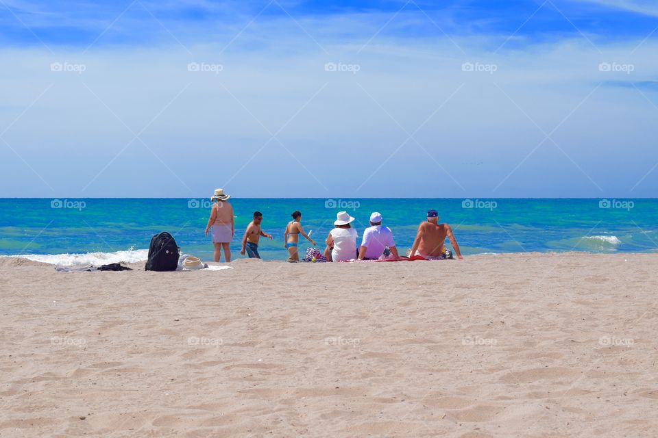 Family Time On The Beach