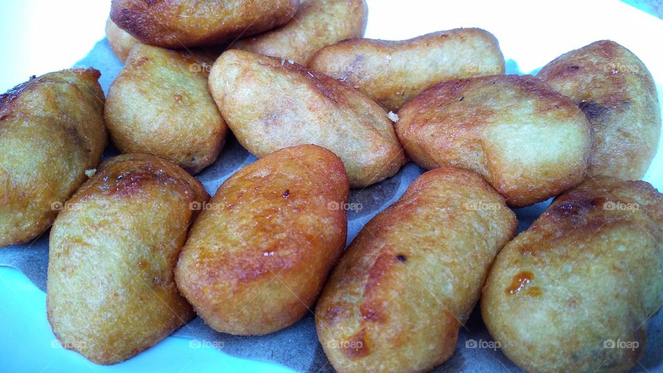 Cassava that is grated and processed for snacks
