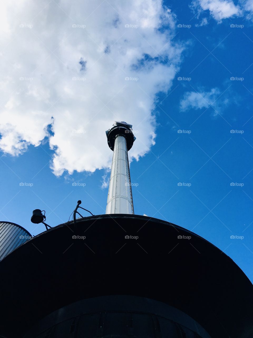 Euromast tower in Rotterdam, The Netherlands 