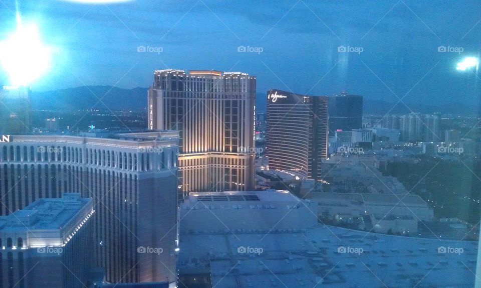 Hotel casino viewed from the high roller