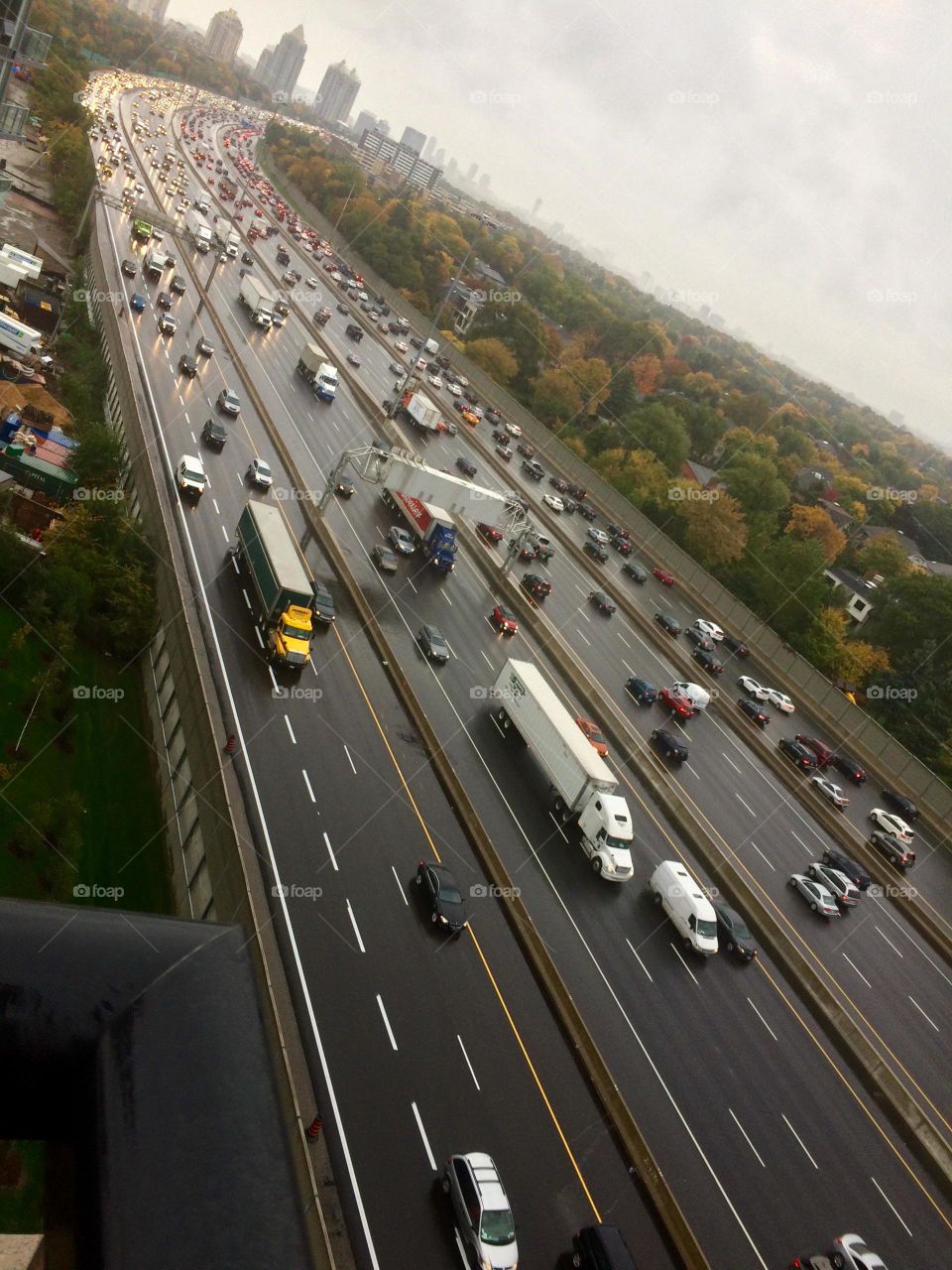 drivers on highway 401 Toronto