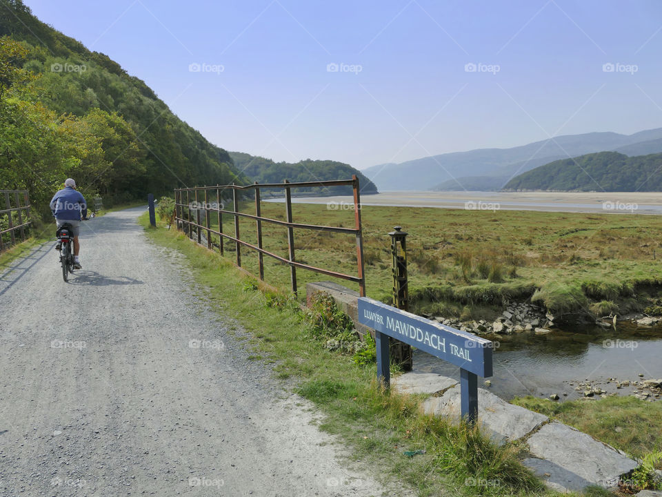 Trail. Mawddach trail Wales