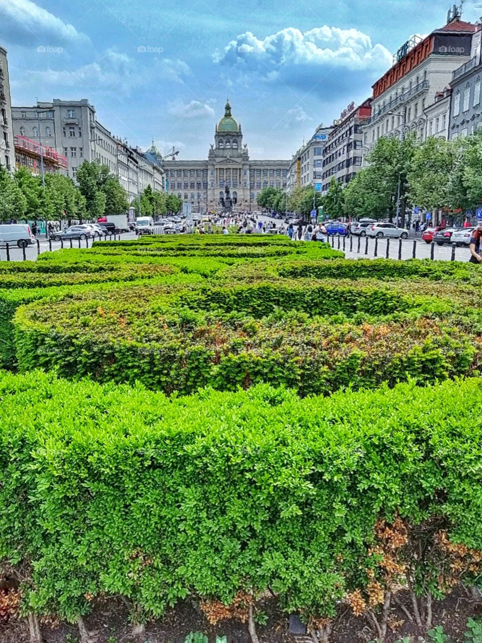One of the main squares of Prague