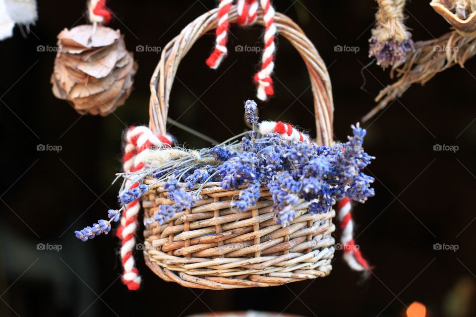 lavender in basket