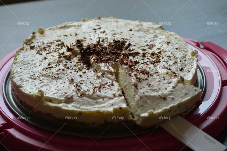 chiseecake with chocolate