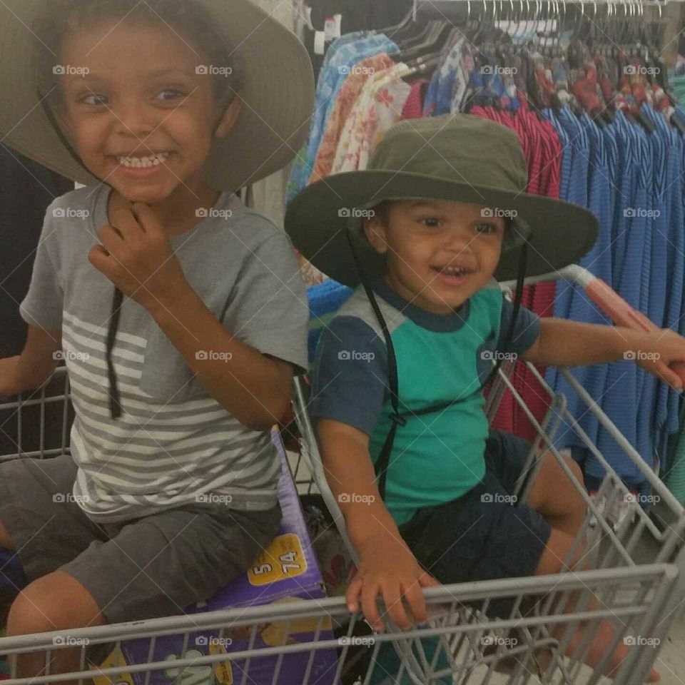 we like trying on hat's