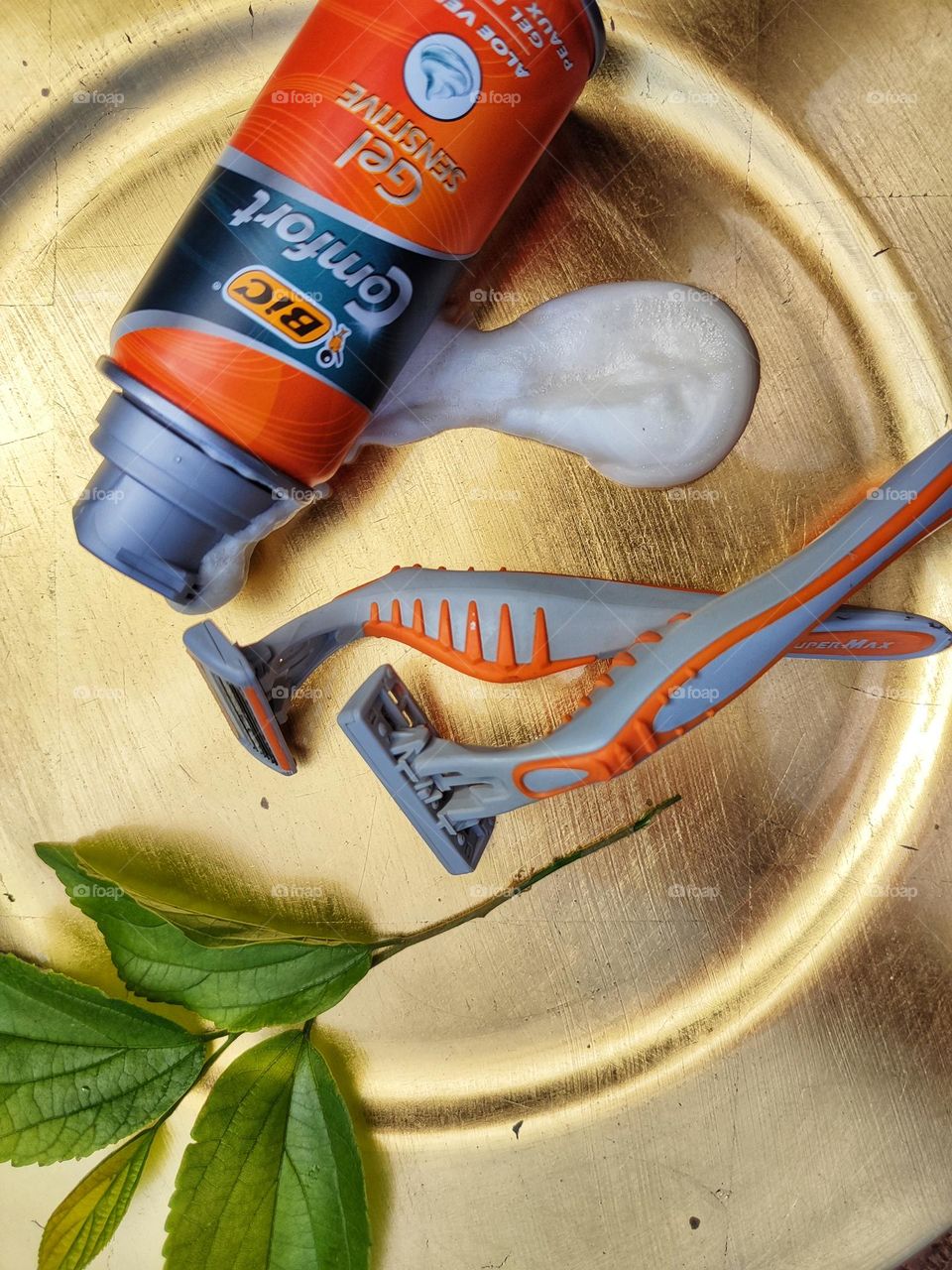 Shaving cream and razors