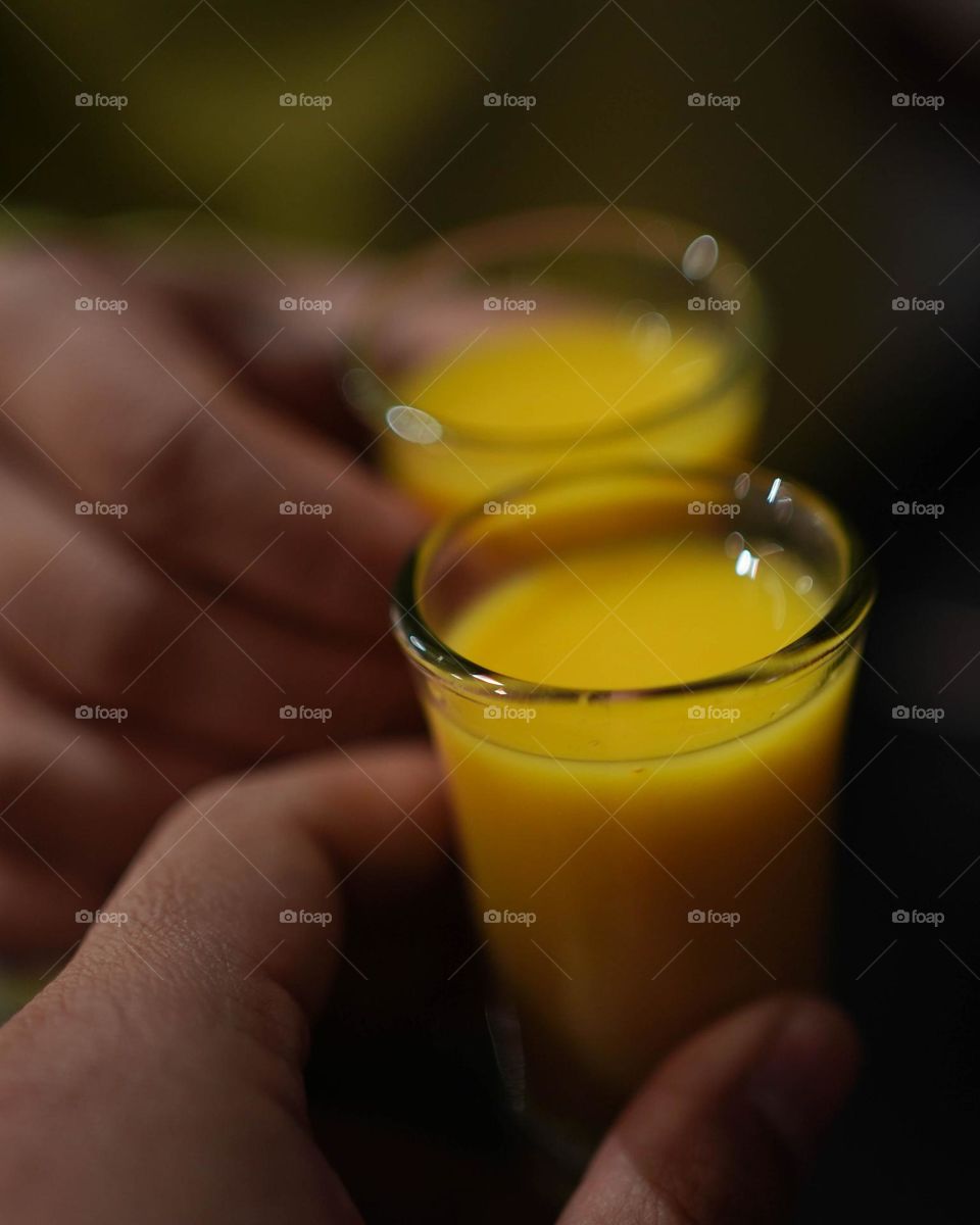 Cheers.  Drinking with my partner