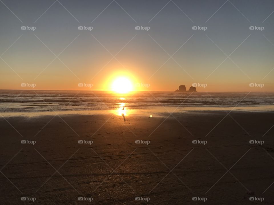 Sunset Rockaway Beach 