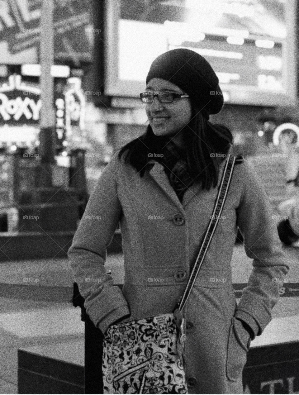 Karla posing in TimeSquare NYC