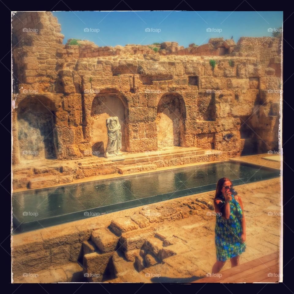 The ruins of Caesarea Maritima