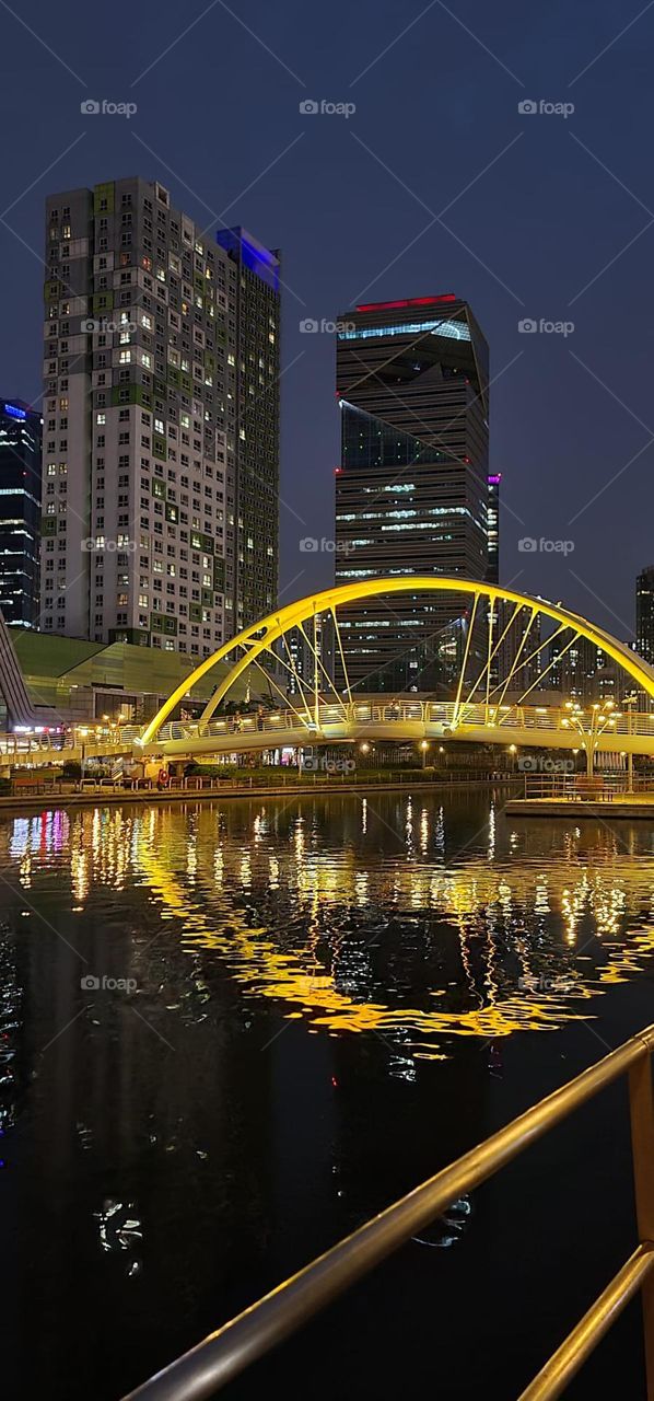 Bridge in Korea on night 