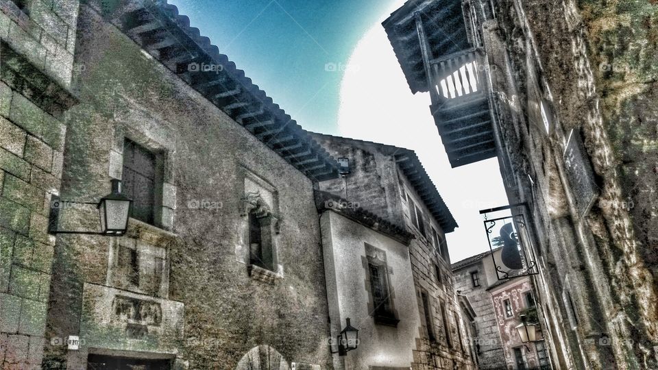 Buildings in Barcelona, Spain