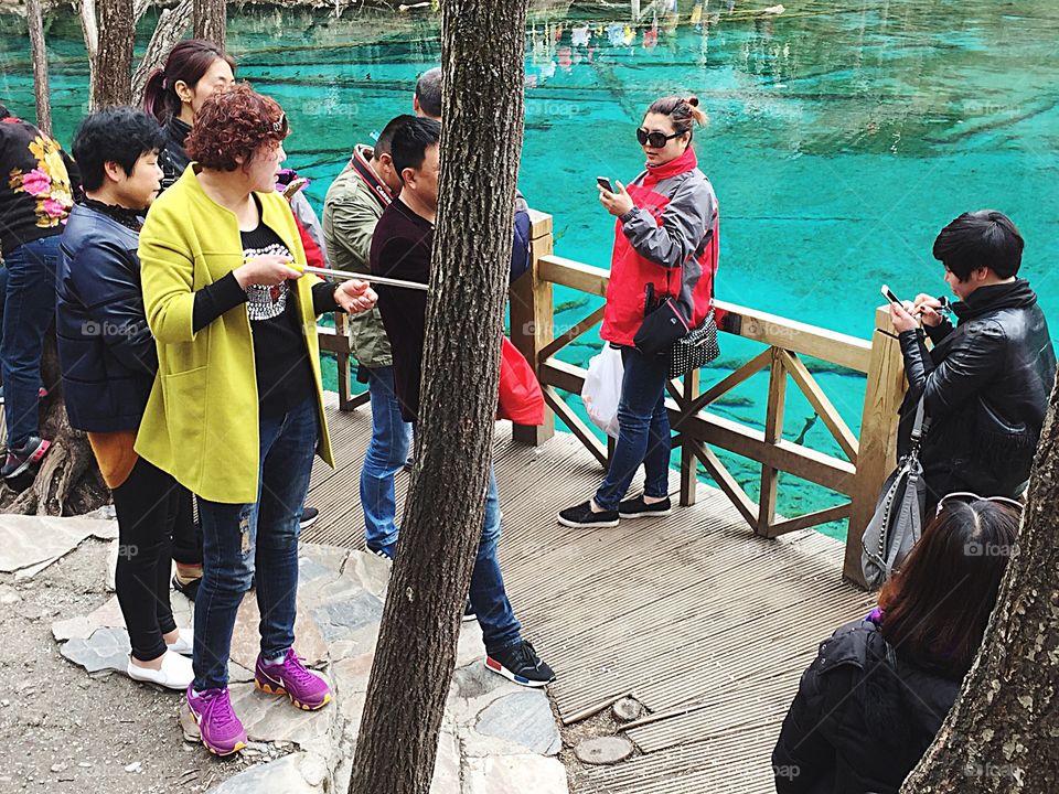 A sight in Jiuzhaigou national park, Sichuan China 