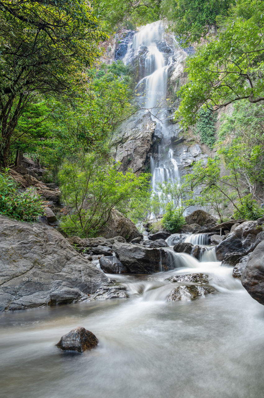 Beautiful waterfall in Thailand