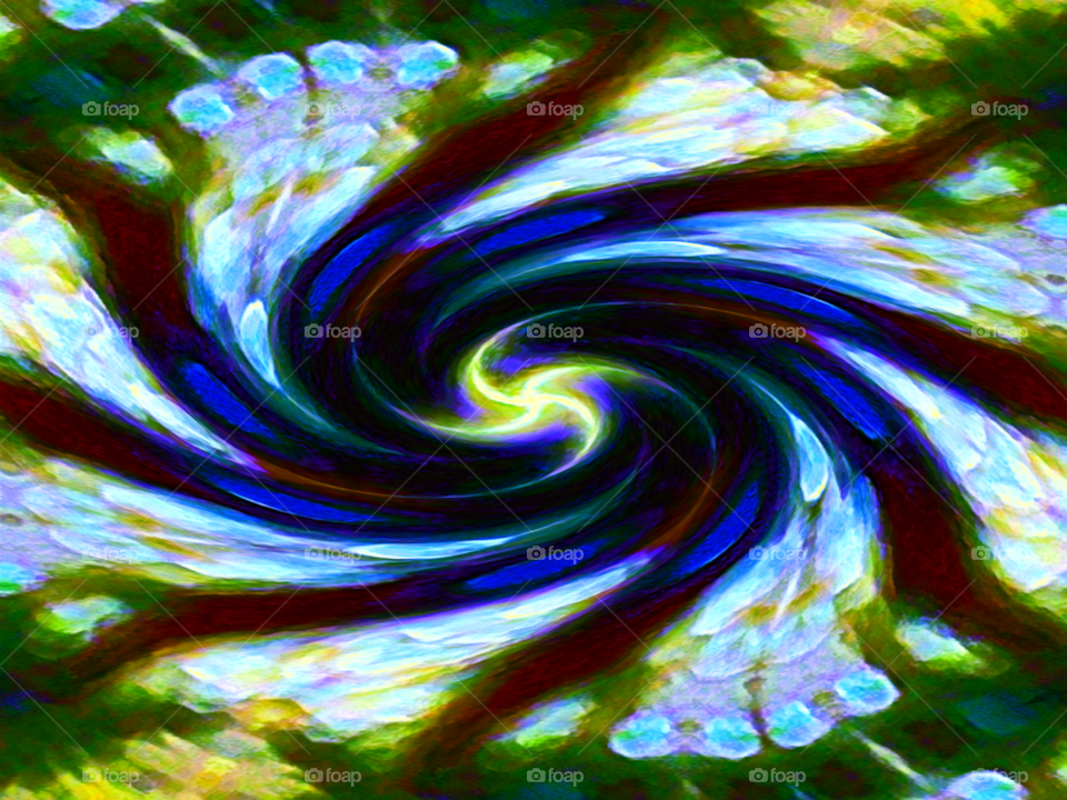 eye of storm distant star surface twirl