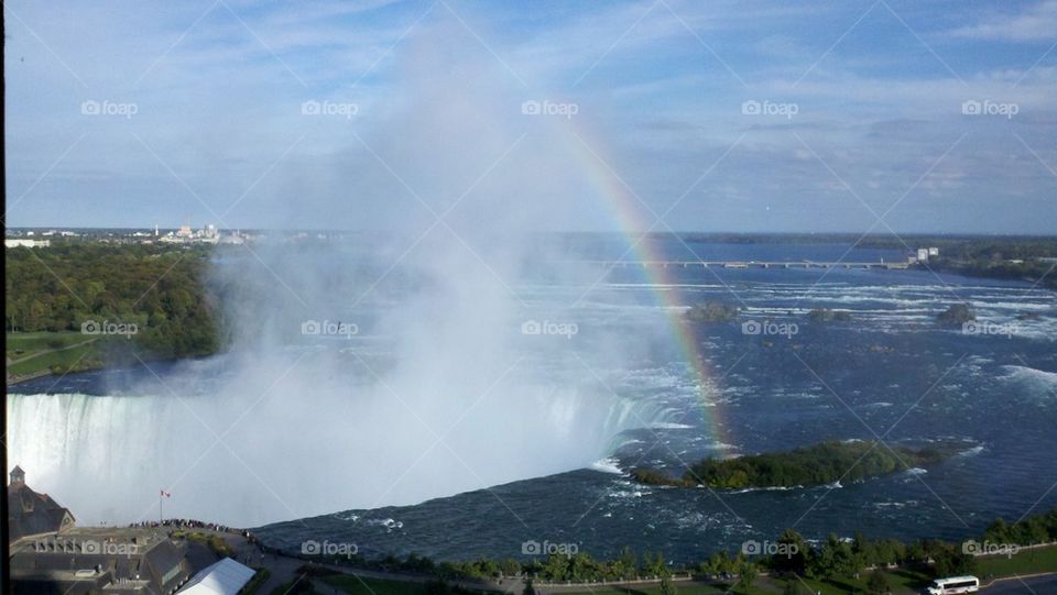 Rainbow Over the Falls