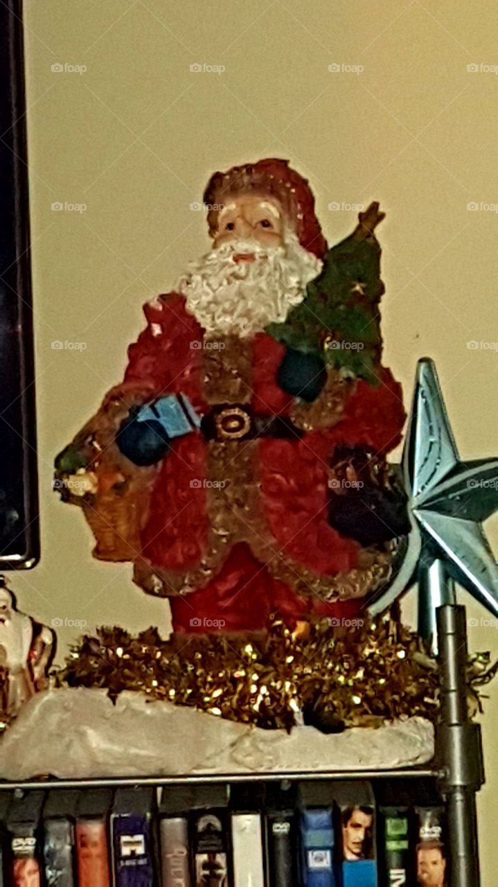 Santa Claus ceramic decoration.