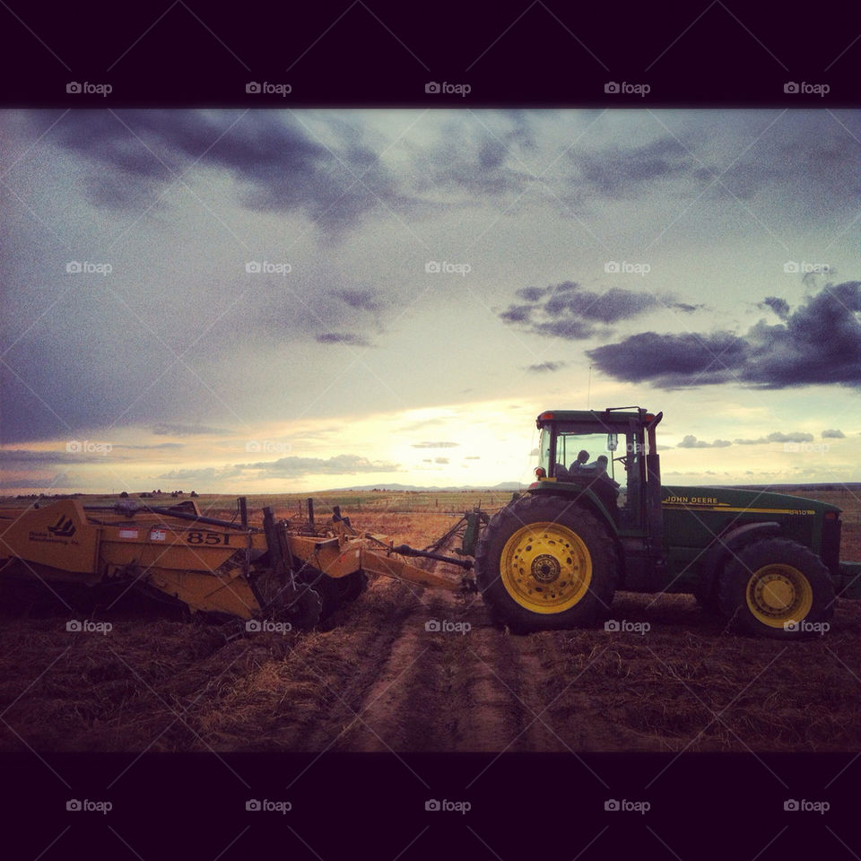 farm tractor harvest idaho by comstock