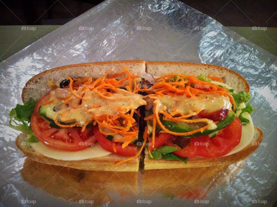 Vegetarian sandwich