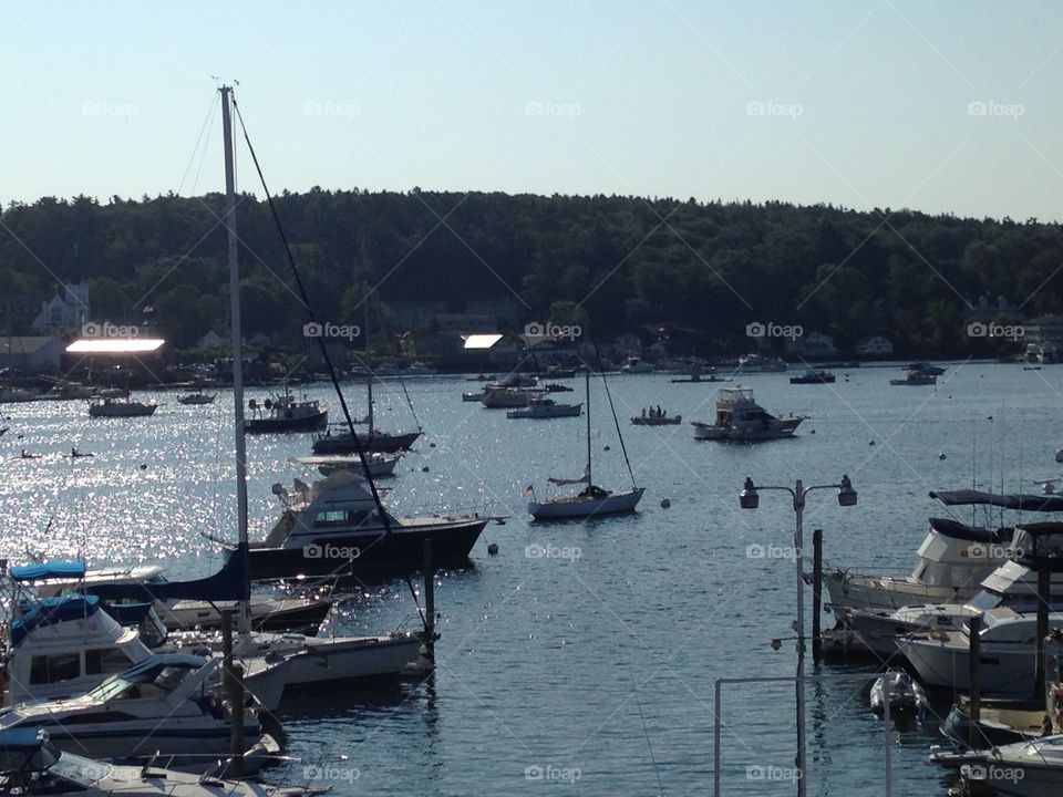 Boats in Boothbay Harbor, Maine 