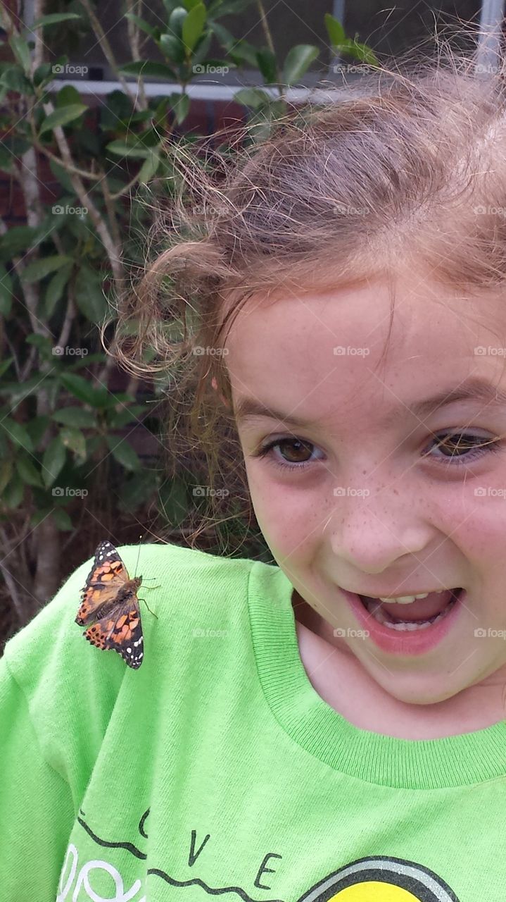 Butterfly on my Shoulder