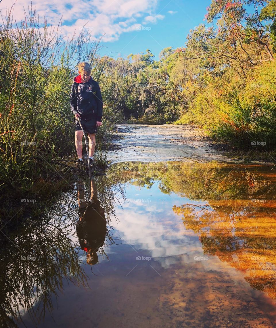Looking for tadpoles 