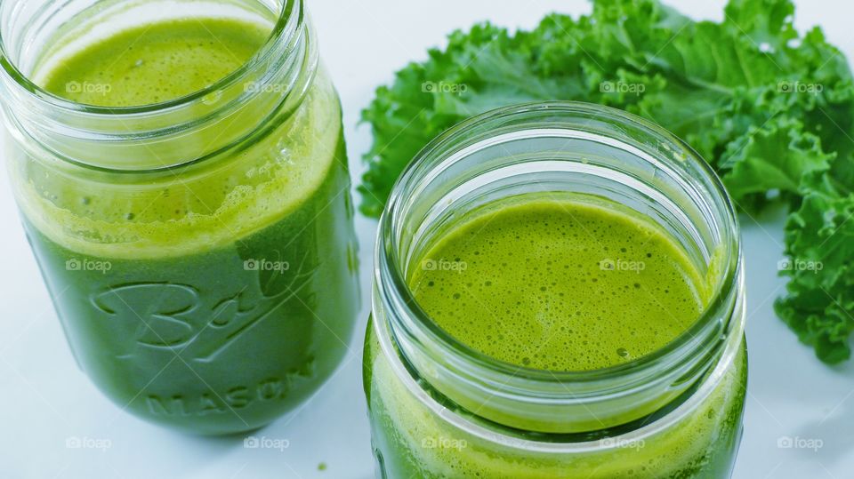 Homemade fresh vegetable juice